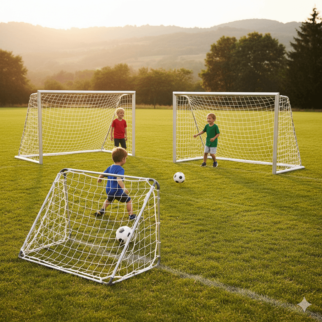 Fußballtore für Kinder mit kindgerechter Größe und Sicherheitsausstattung